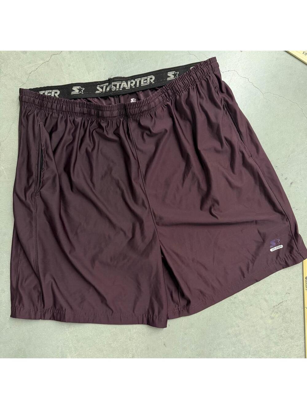 Y2K Men's Starter Burgundy Athletic Sweatshorts Sized XL